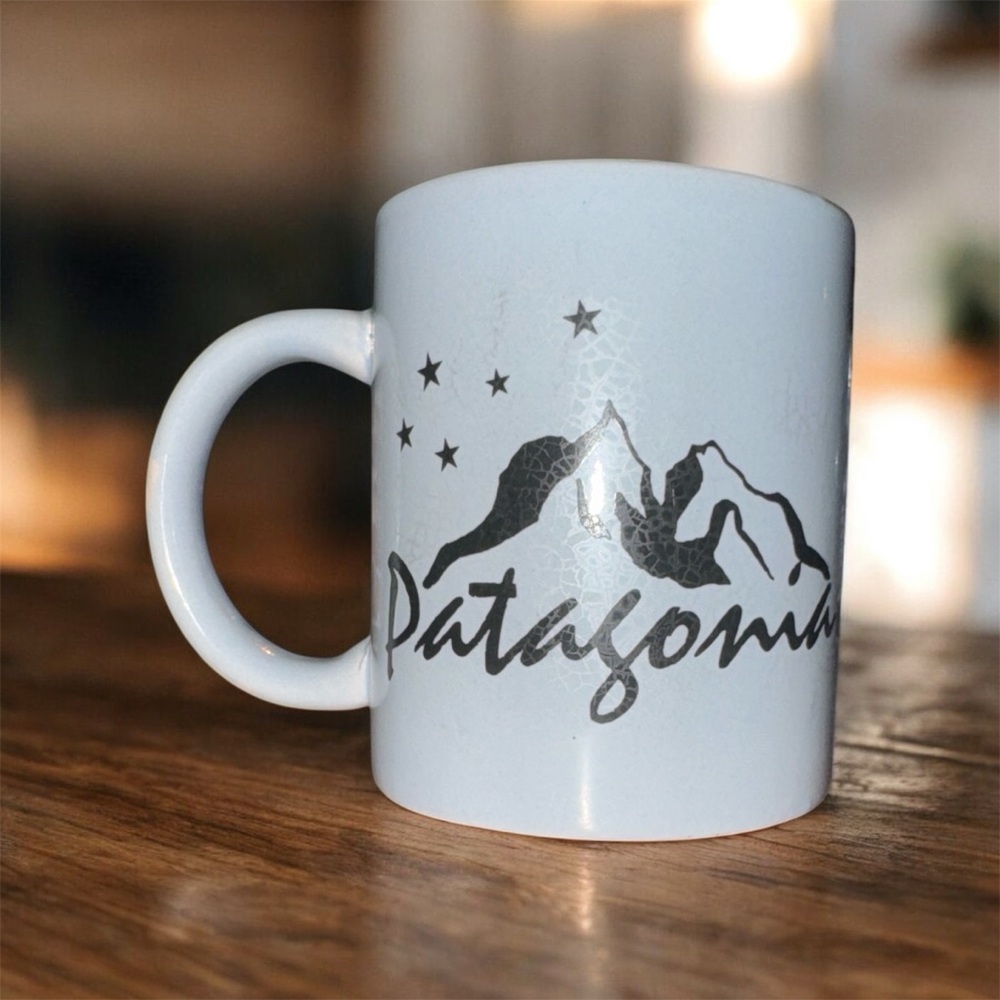 Vintage Patagonia Coffee Mug with Black Design